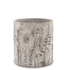 Cyrus Stone Floral siva 14x13x13cm