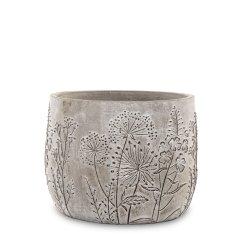 Cyrus Stone Floral siva 11x14x14cm