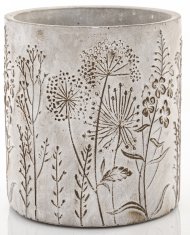 Cyrus Stone Floral siva 14x13x13cm