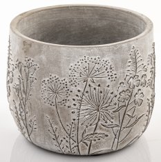 Cyrus Stone Floral siva 11x14x14cm