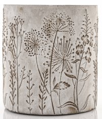 Cyrus Stone Floral siva 14x13x13cm