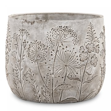 Prevleka Cyrus Stone Floral Siva 17x22x22cm