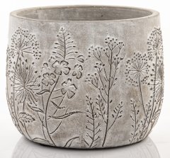 Cyrus Stone Floral siva 11x14x14cm