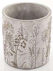 Cyrus Stone Floral siva 14x13x13cm