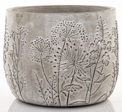 Cyrus Stone Floral siva 11x14x14cm