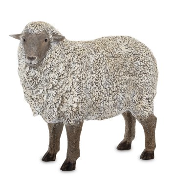 Vrtna figura Figurica ovce Vrtne figure bele barve 26x28x11