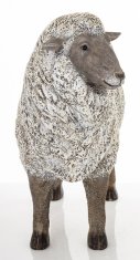 Vrtna figura Figurica ovce Vrtne figure bele barve 26x28x11