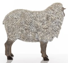 Vrtna figura Figurica ovce Vrtne figure bele barve 26x28x11