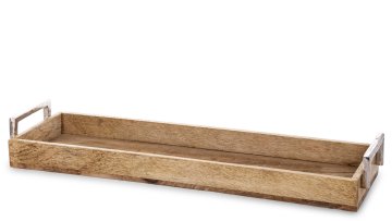 Dekorativni pladenj Wood Collection rjav 8x60,5x18