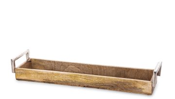 Dekorativni pladenj Wood Collection rjav 8x50,5x12,5