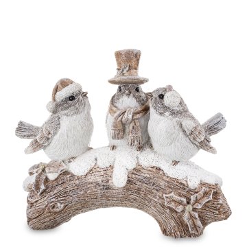 Božična figurica Ptice plastika 10,5x13x6 cm Kelly