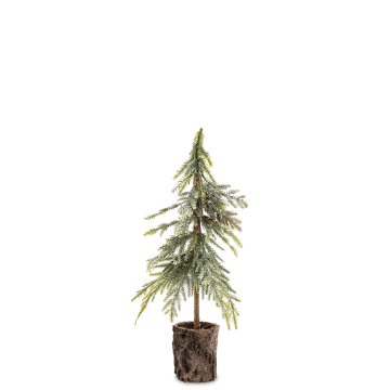 Umetno božično drevo zeleno, naravna plastika, breza 38x13x10 cm