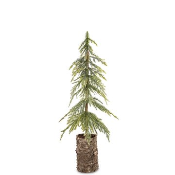 Umetno božično drevo zeleno, naravna plastika, breza 51x20x18 cm