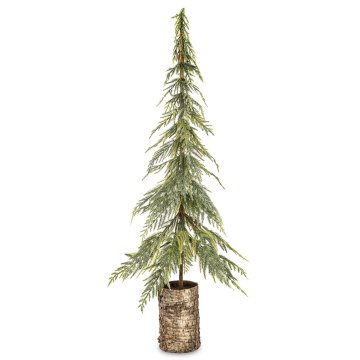 Umetno božično drevo zeleno, naravna plastika, breza 93x34x24 cm
