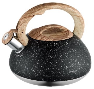KLAUSBERG KB-7282 GRANITNI LESENI GRILNI KOTLIČEK Z ŽVIŽGANJEM 2,7 L