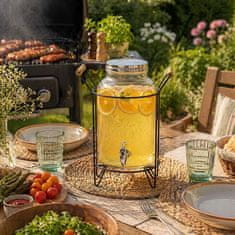 BRUNBESTE 5,5L STEKLENI KOZAREC ZA PIJAČE S PIPAČKO IN STOJALOM 5627