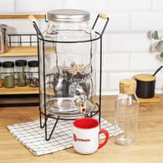 BRUNBESTE 5,5L STEKLENI KOZAREC ZA PIJAČE S PIPAČKO IN STOJALOM 5627
