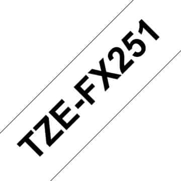 BROTHER TZE-FX251 etiketni trakovi črno-beli