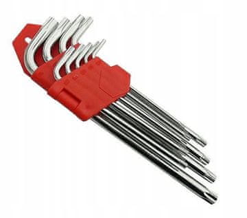 Carcommerce Komplet TORX ključev 190 mm T10-T50 za avtomobile, 9 kosov