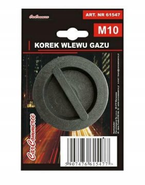 Carcommerce Pokrovček za polnjenje avtomobilskega plina M10 LPG 10 mm