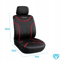 Carcommerce Prevleka za avtomobilski sedež, zaščitna podloga za avtomobilski sedež, črna