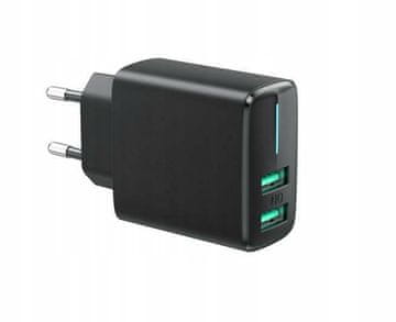 Carcommerce Domači polnilnik 2xUSB 3/4A 230V hitro polnjenje