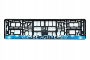 Carcommerce 4D Be Active univerzalni okvir registrske tablice z vijaki