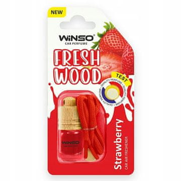 IN Steklenička za avto z dišavo Fresh Wood Strawberry z lesom