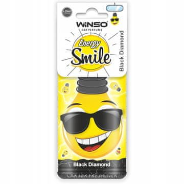 IN Osvežilec zraka za avto Energy Smile Black Diamond - smeškast list