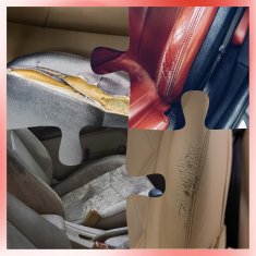 Carcommerce Prevleka za avtomobilski sedež, voznikov sedež, zaščitna podloga, majica s kratkimi rokavi