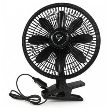 Carcommerce Avtomobilski ventilator 12V s sponko za vžigalnik, velik