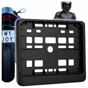 Okvir registrske tablice za motorno kolo, črn