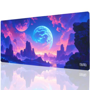 TILT Podloga za miško Neon Planet 90x40