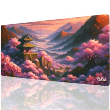 TILT Podloga za miško Stari japonski tempelj 90x40