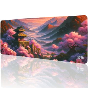 TILT Podloga za miško Stari japonski tempelj 80x30