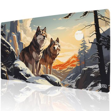TILT Podloga za miško Wolf Lands 100x50