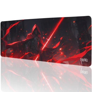 TILT Podloga za miško z rdečo svetlečo rezilo 80x30