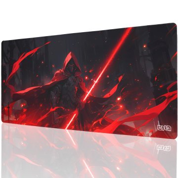 TILT Podloga za miško z rdečo svetlečo rezilo 90x40