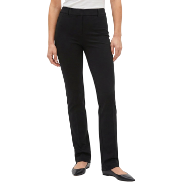 Ženske hlače Slim Fit visoki pas črne elastične casual XL za visoke ženske Tall model 75% najlon 25% elastan 4 žepi visoka elastičnost prepustne za zrak poslovne vsakodnevne potovanja