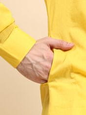 Moški komplet Kurta Pyjama Pathani iz 100% bombaža tipa handloom, 2 kom (kurta in hlače), lahek in prezračen, hlače z vezalko, 4 žepi, zlata barva, velikost L (42)