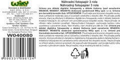 Nadomestni fotopapir 3 zvitki za W040036, W040037, W040078, W053025, W053026