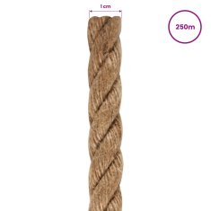 Vidaxl Vrv iz 100 % jute 10 mm 250 m