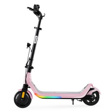 ISCOOTER iScooter iK5LR roza otroški električni skiro 7", 250 W, do 25 km/h, doseg do 19 km, aplikacija in RGB-luči