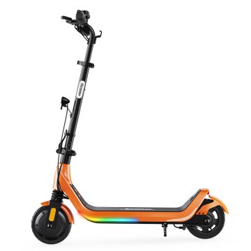 ISCOOTER iScooter iK5LR oranžen otroški električni skiro 7", 250 W, do 25 km/h, doseg do 19 km, aplikacija in RGB-luči