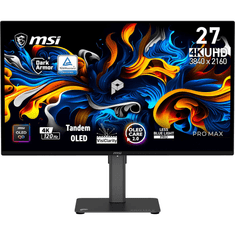 MSI PRO MAX monitor, 67,3 cm, UHD, QD-OLED, 120Hz, 250 nits, KVM (9S6-3PF8CA-001) 271UPX12G