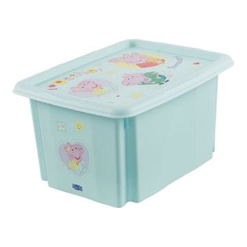 keeeper Karolina Peppa Pig škatla za shranjevanje s pokrovom, 15l, modra