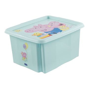 keeeper Karolina Peppa Pig škatla za shranjevanje s pokrovom, 24l, modra