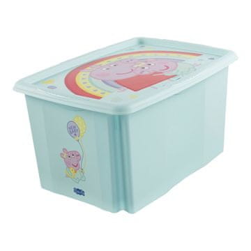 keeeper Karolina Peppa Pig škatla za shranjevanje s pokrovom, 45l, modra