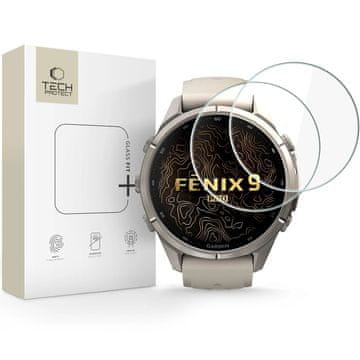 Tech-protect Glass Fit 2x zaščitno steklo za Garmin Fenix 9 Pro (43mm)