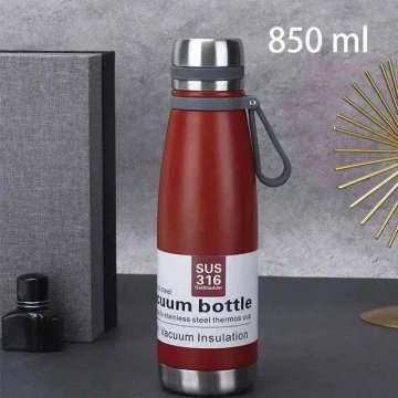 KJB Termovka iz nerjavnega jekla 316, 850 ml, rdeča